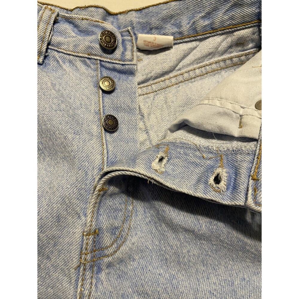 Native Blue Levi’s Jeans Women Size 3 Blue Mom Light Wash Denim Shorts 80s VTG - Picture 13 of 16